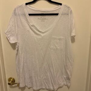 Torrid Classic Fit White V-Neck Tee